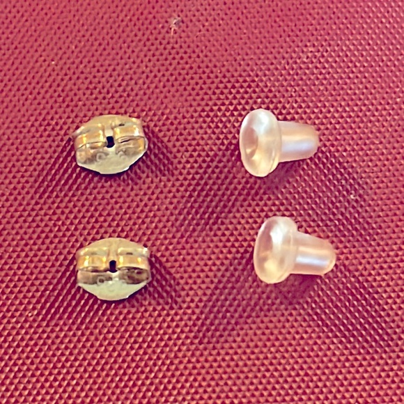 Blue Paua Shell Sterling Earrings - Picture 4 of 4